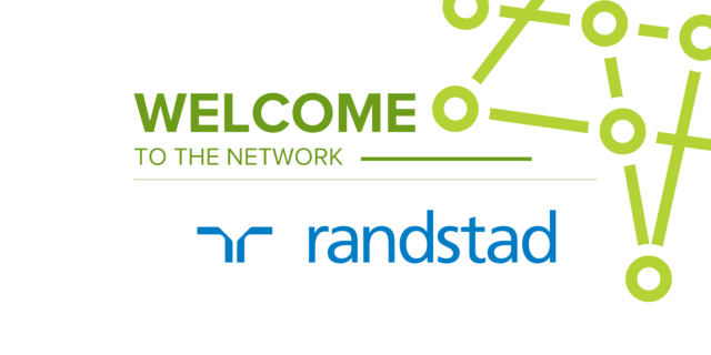 Graphic welcoming Randstad to GMLPN