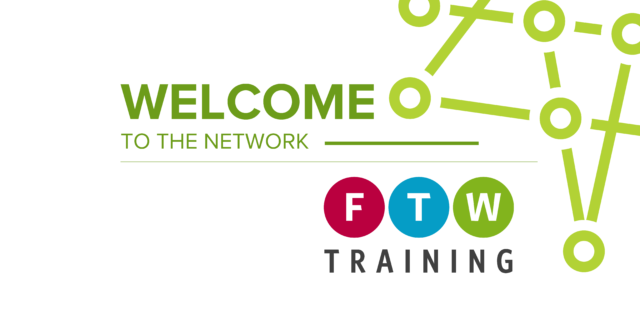 An image that says welcome to the network with a logo of FTW Training below it.